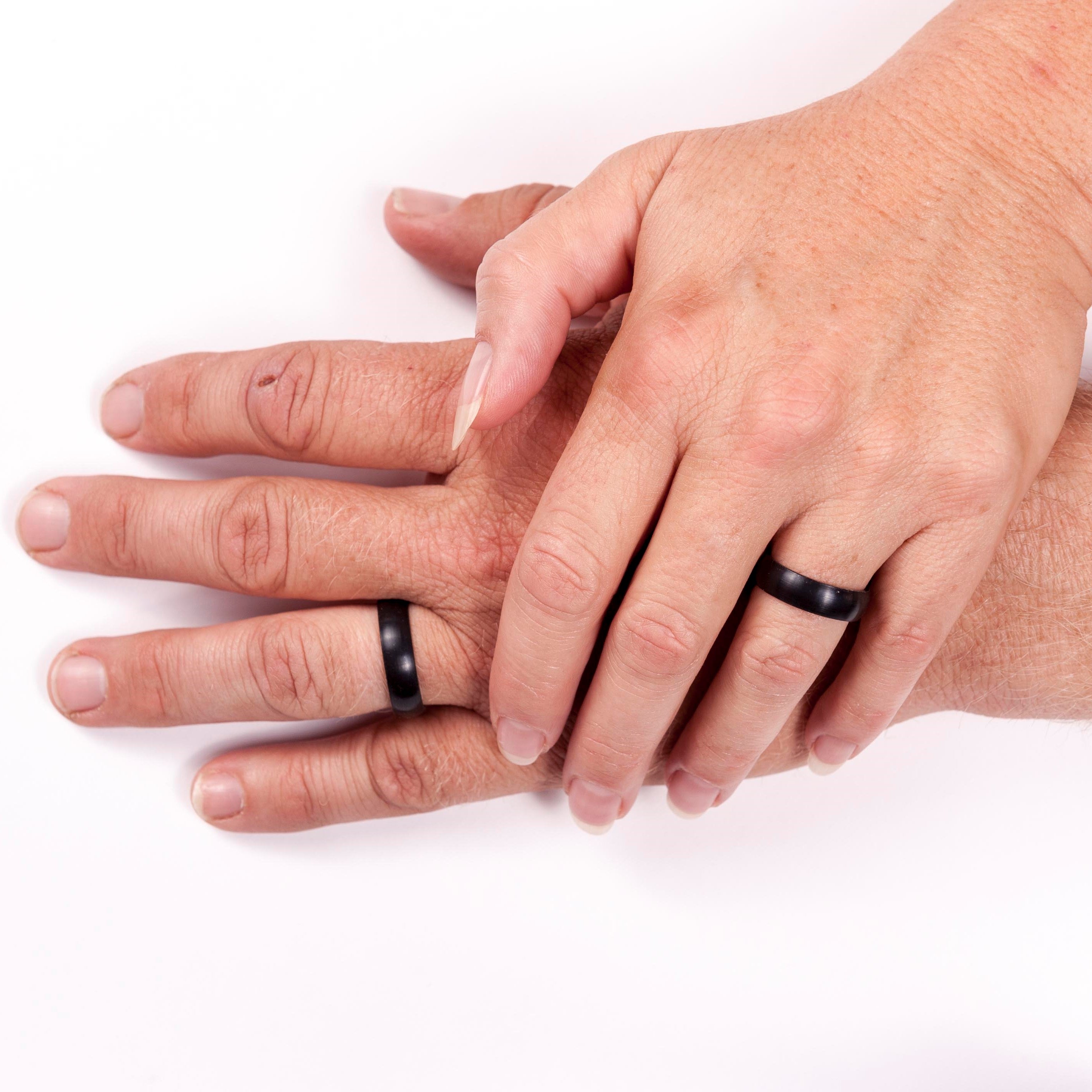 Black Silicone Wedding Band Silicone Wedding Ring SafeRingz