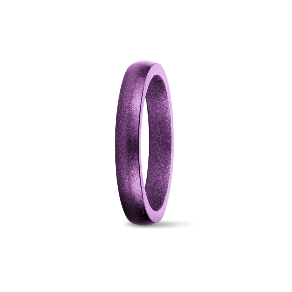 Purple silicone 2025 wedding band