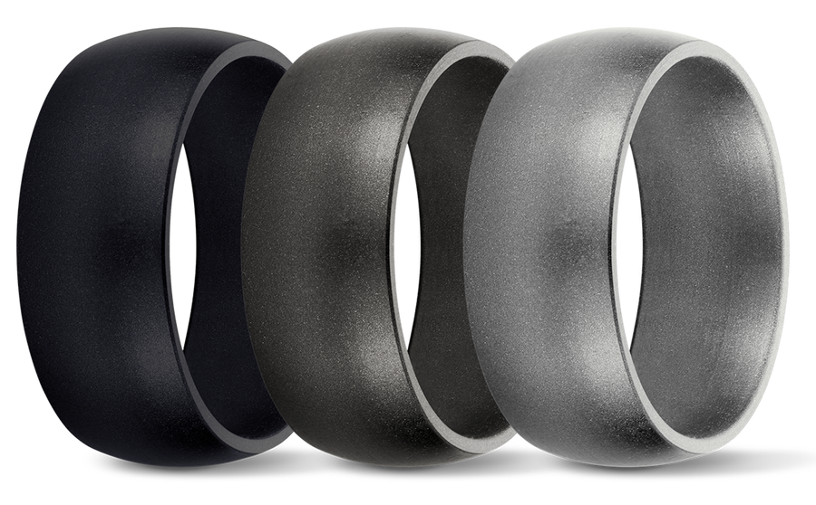 Metallic 2025 silicone ring
