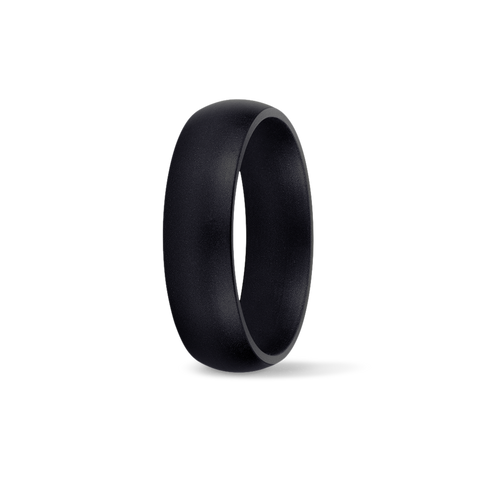 Black Silicone Wedding Band Silicone Wedding Ring SafeRingz