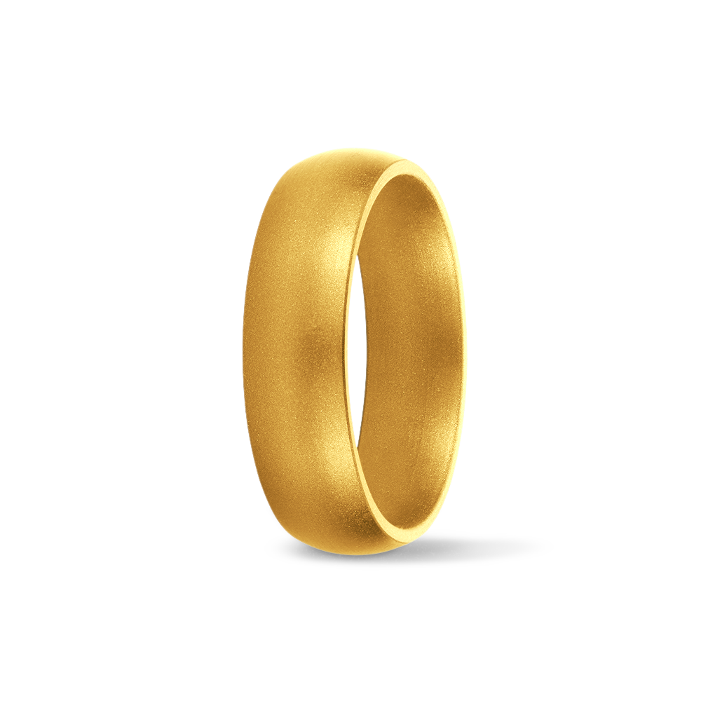Gold Metallic Original Silicone Wedding Band SafeRingz