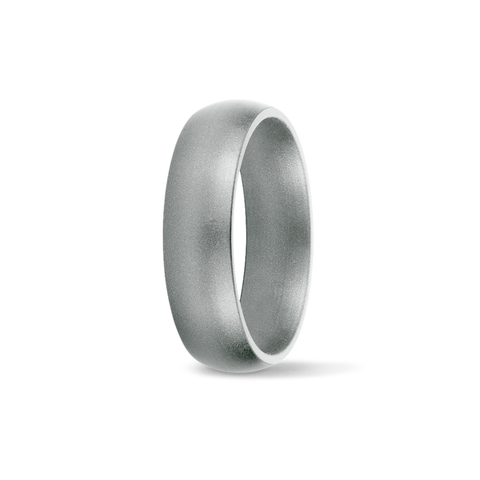Silver Metallic Original Silicone Wedding Band SafeRingz